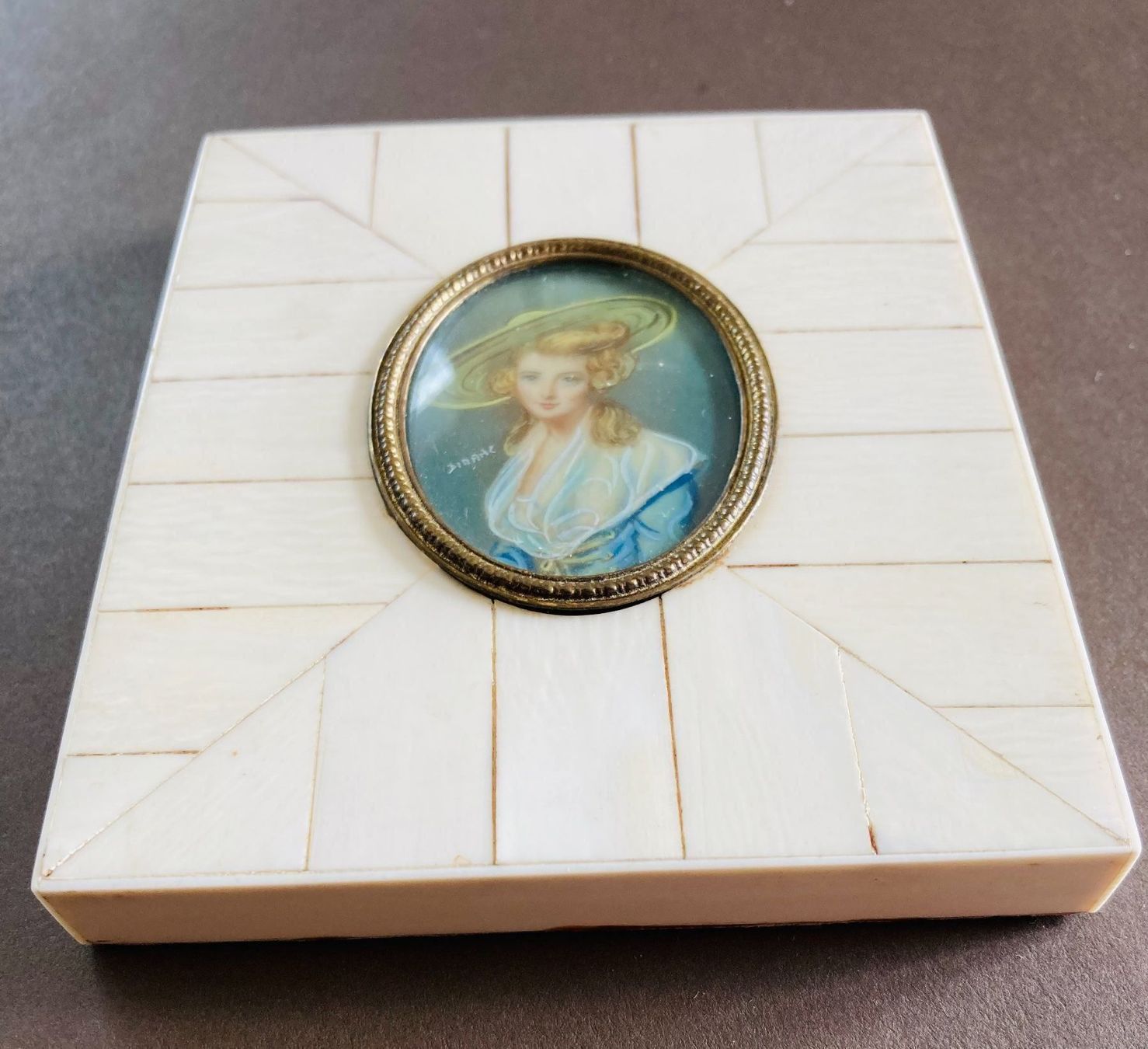 Dipinti: Alte Miniaturmalerei, Signiert – Usato da Einsiedeln venduto da artgallery59 3