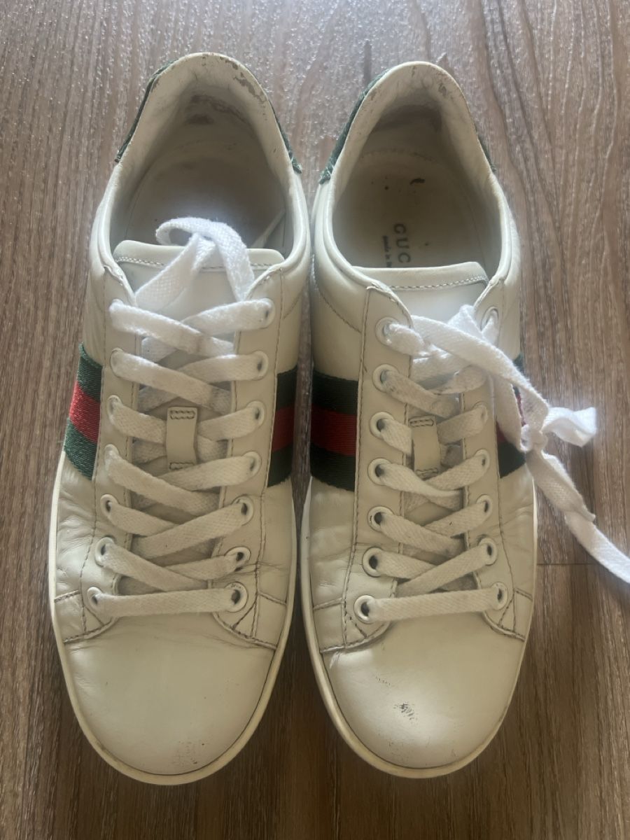 Gucci Scarpe da donna: Gucci Sneaker Leder weiss Grösse 37 gebraucht – Usato da Illnau venduto da Michele0210_