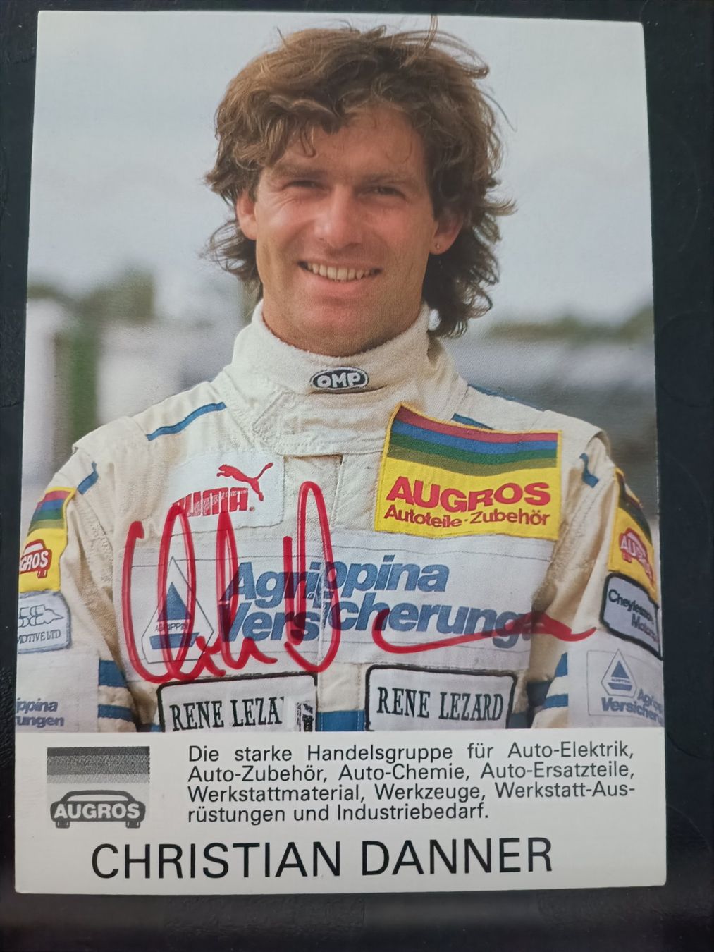 Autografi: Christian Danner - Motorsport - handsigniert – Usato da Menziken venduto da Artographs