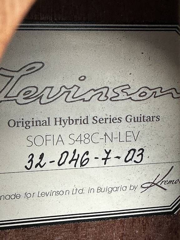 Strumenti musicali: Gitarre Levinson Original Hybrid Sofia S48C-N-LEV – Usato da Dachsen venduto da Alexli11 3