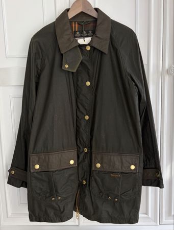 Barbour women’s wax jacket coat 42 NEW w TAGS