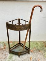 Art-Deco Eck Schirmständer, im Original Zustand
