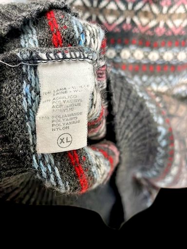 Lotti di vestiti: Vintage Fair Isle Muster Pullover - Größe XL – Usato da Zug venduto da vinokilo 5