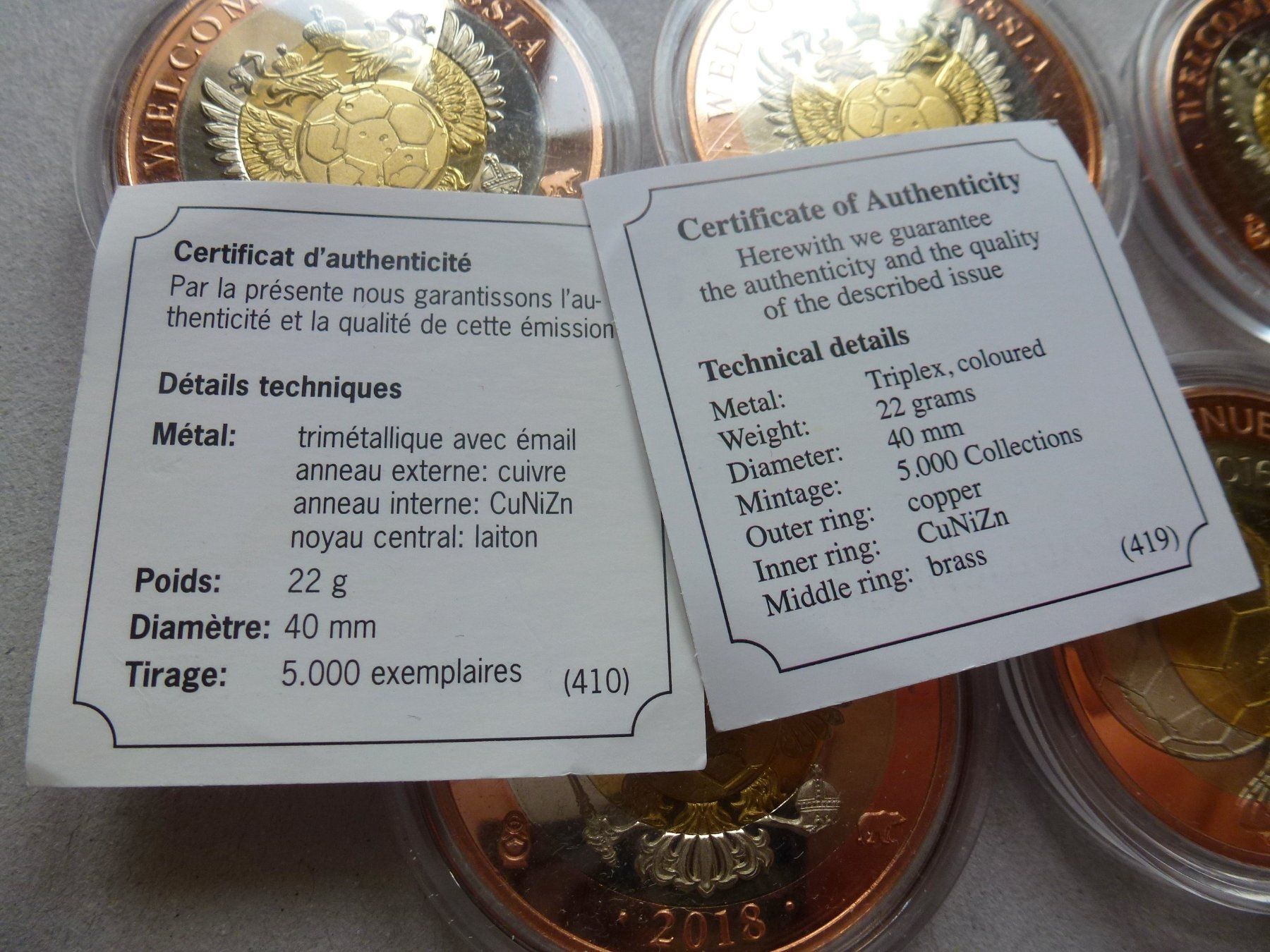 Medaglie: Tolle Sammlung von 5 Stück Triplex Medaillen – Usato da Walkringen venduto da Casablanca777 9