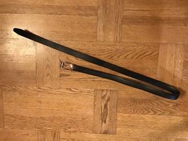 Ledergürtel schwarz, Breite 2.7 cm, Länge 127 cm