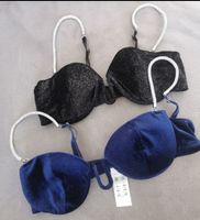 Glitzer BHs mit Strass Trägern, Damen, Grösse 80B/36B
