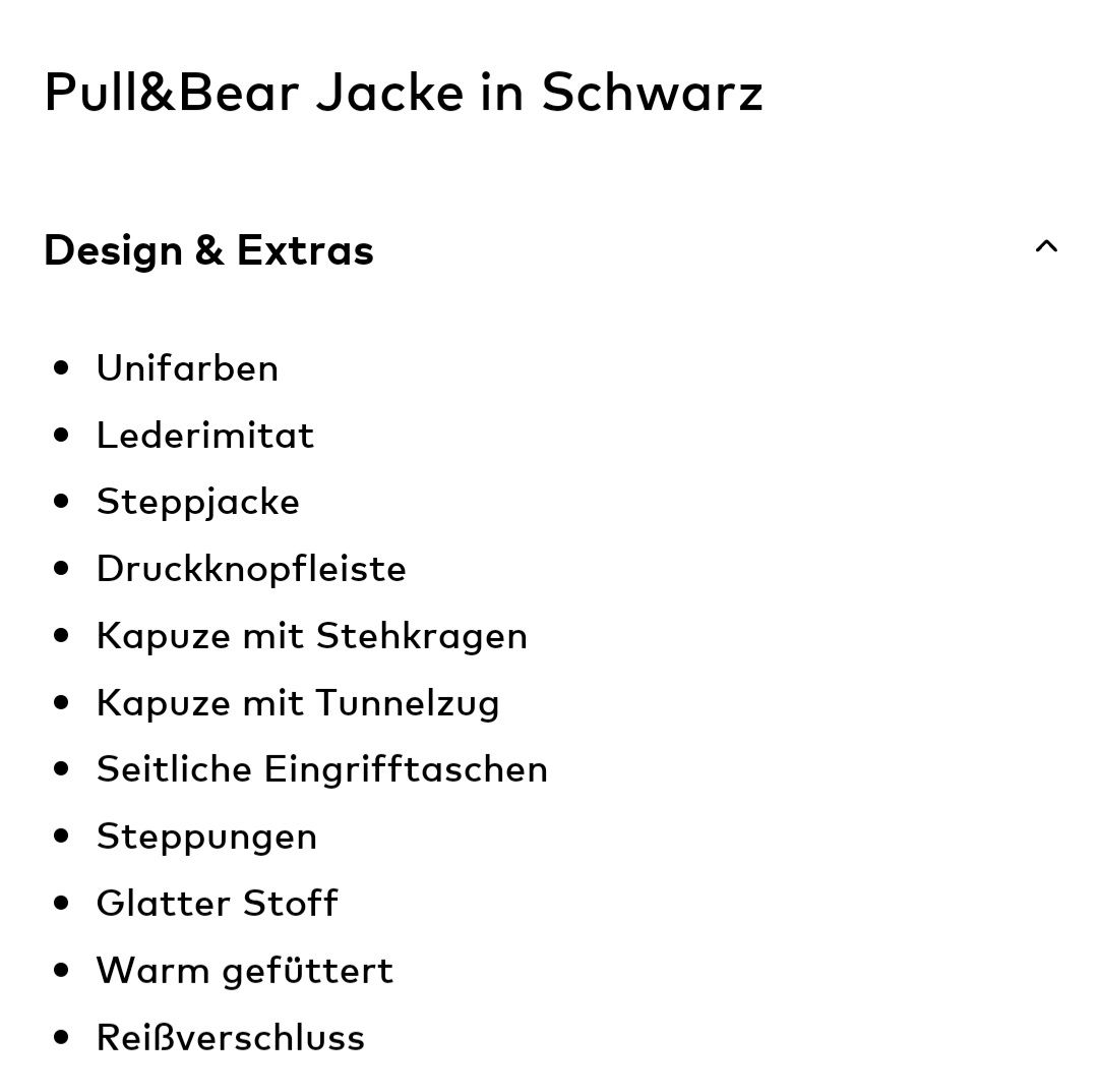 Pull&Bear Giacche: Pull&Bear Jacke Schwarz #S – Nuovo (secondo la descrizione) da Stettlen venduto da Dolores1987 1