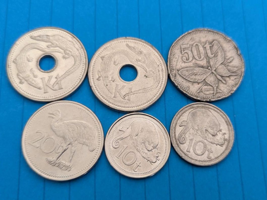 Tutti le monete: Papua New Guinea circulating coins,delivery end of Oct – Usato da Porrentruy venduto da routard