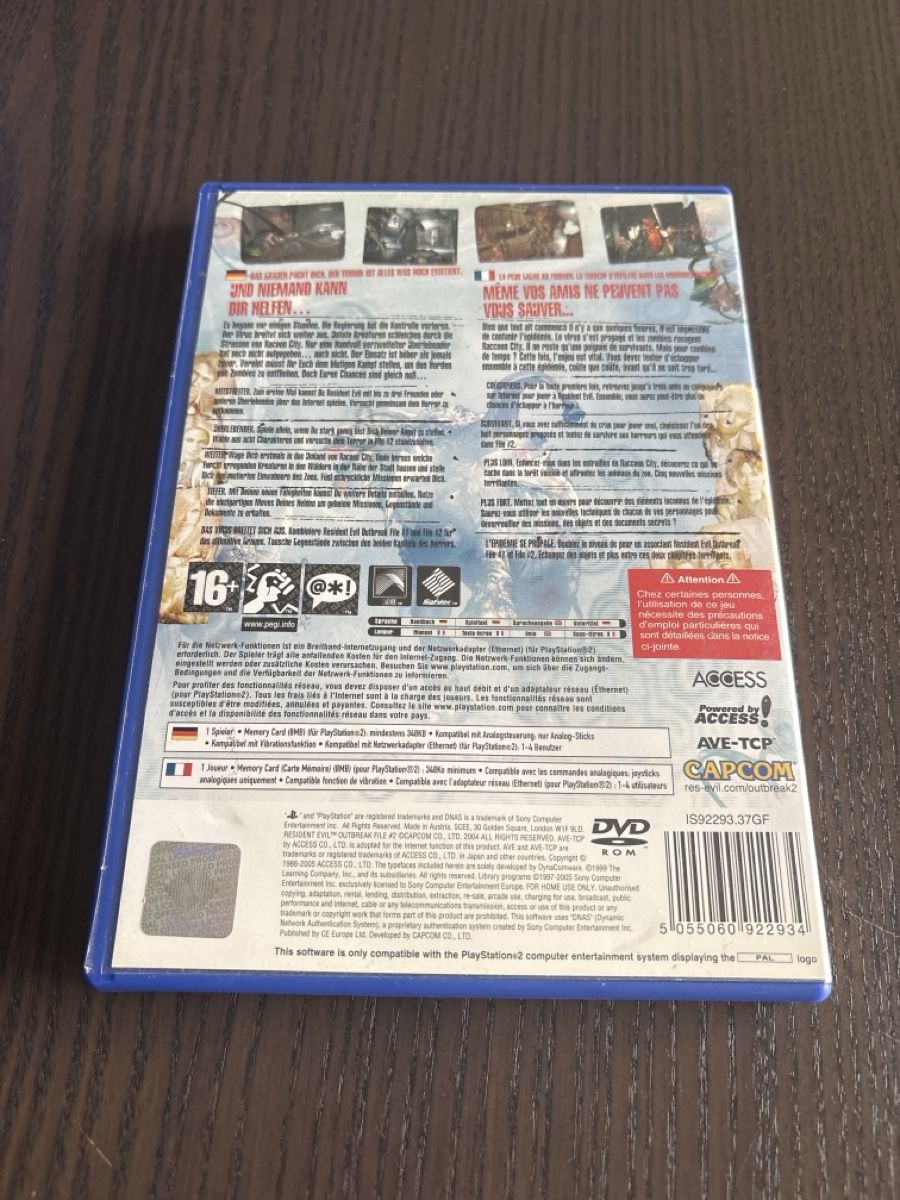 Sony Giochi: Jeu Retro Resident Evil Outbreak File#2 Sony PlayStation 2 – Usato da Meyrin venduto da did_bqr5 1