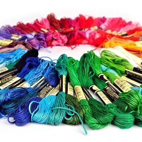 Lana: Stickgarn 100 Farben Naehgarn Embroidery, 6 Stränge, 8M – Nuovo (secondo la descrizione) da Thun venduto da yesky 3