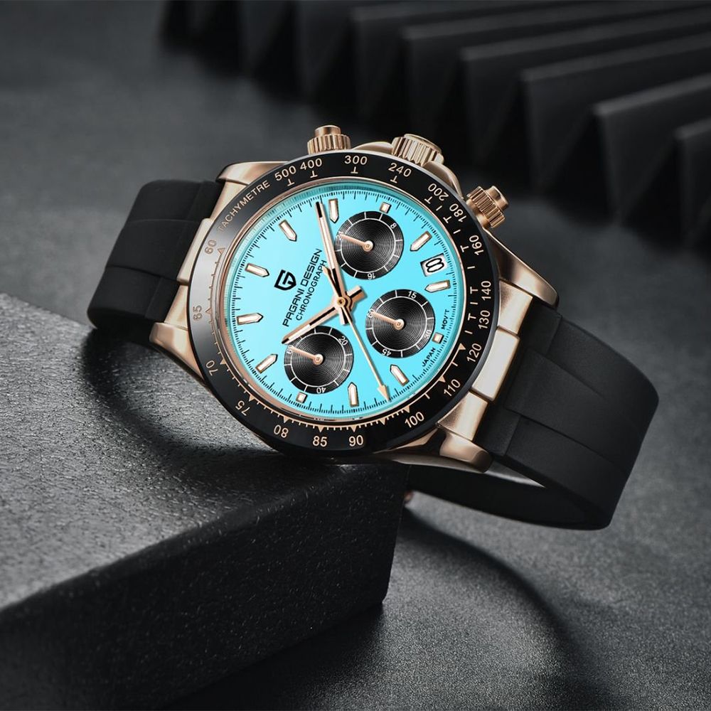 Pagani Design Orologi: Pagani Design Herrenuhr Chronograph – Nuovo e nell'imballaggio originale da Suhr venduto da sjay.Cv 3