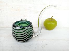 Murano Glas Pfeife Aschenbecher Vintage Swirl Böhmen