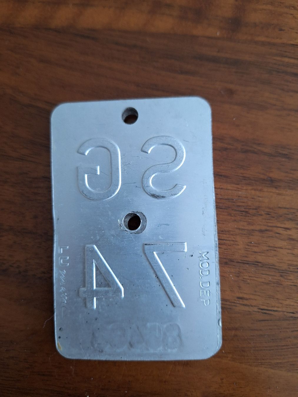 Insegne: Velonummer SG 74 – Usato da Goldach venduto da Pw1427 1