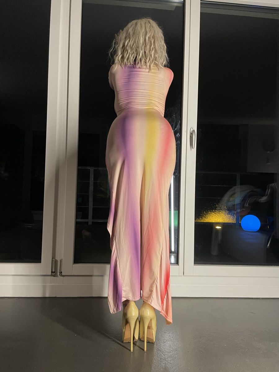 Vestiti: Langes sexy Kleid mit Seitenschlitz – Nuovo (secondo la descrizione) da Dietikon venduto da MCage 1