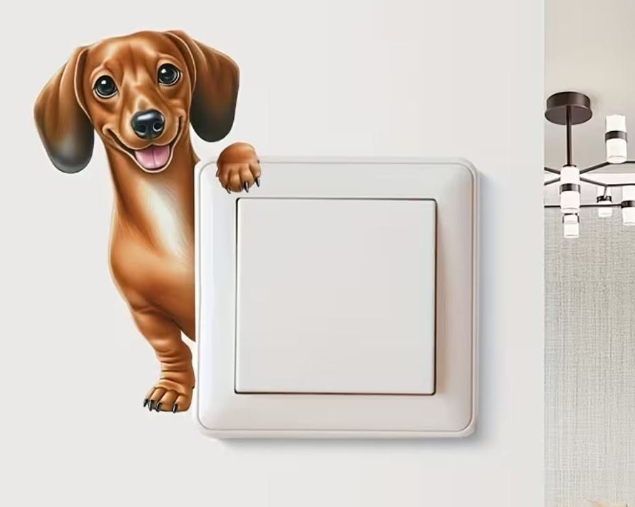 Sticker: Dackel Sticker für Lichtschalter – Nuovo e nell'imballaggio originale da Langenbruck venduto da Gumsi