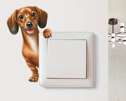 Dackel Sticker für Lichtschalter