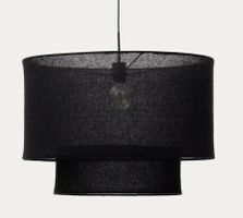 Kave Home Mariela Deckenlampe –Leinenschirm – Bulb 1 J
