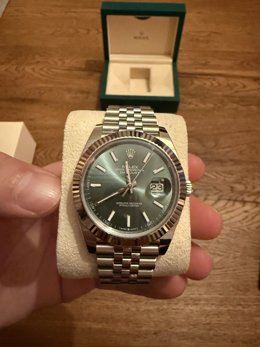 Rolex Uhren: Rolex Datejust 41 Mintgrün Jubilee – Gebraucht aus Worblaufen von Michele_1994 2
