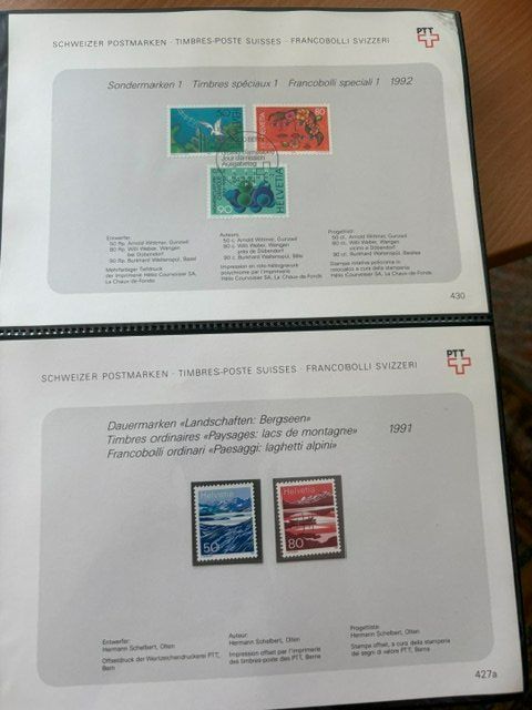 Tous les timbres: Suisse 1992 – Collection complète – Neuf (Voir description) à Palézieux par MyriamEdward 4
