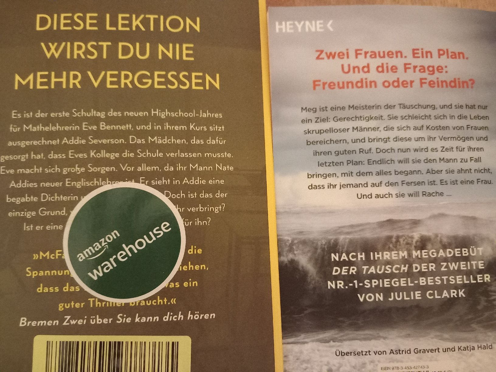Bücher: Bücherpaket 4x Thriller – Gebraucht aus Wanzwil von lonelybeachhouse 3