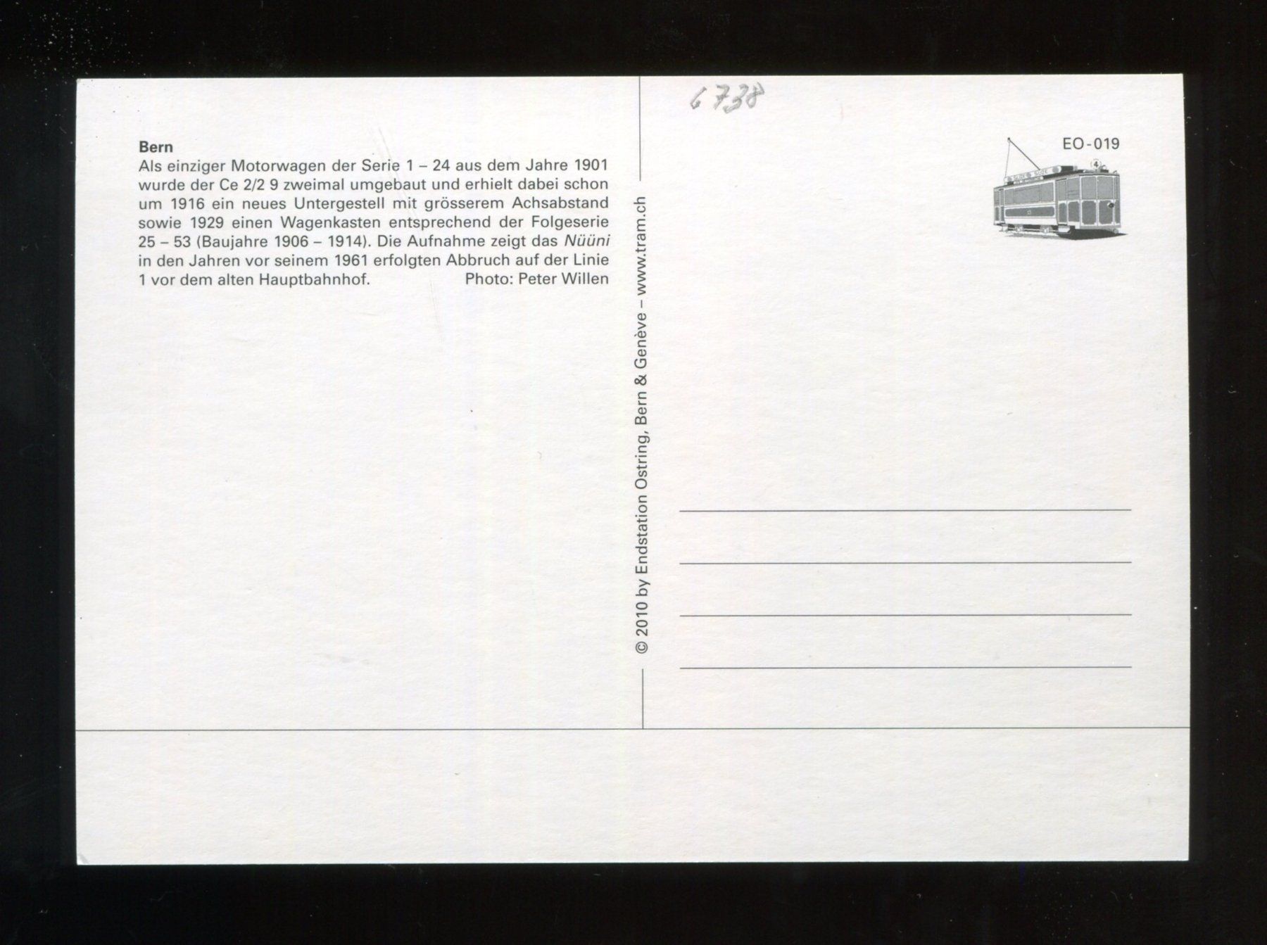Cartoline postali: Bern, Bahnhof, Tram – Usato da Aarau venduto da Elmaar41 2
