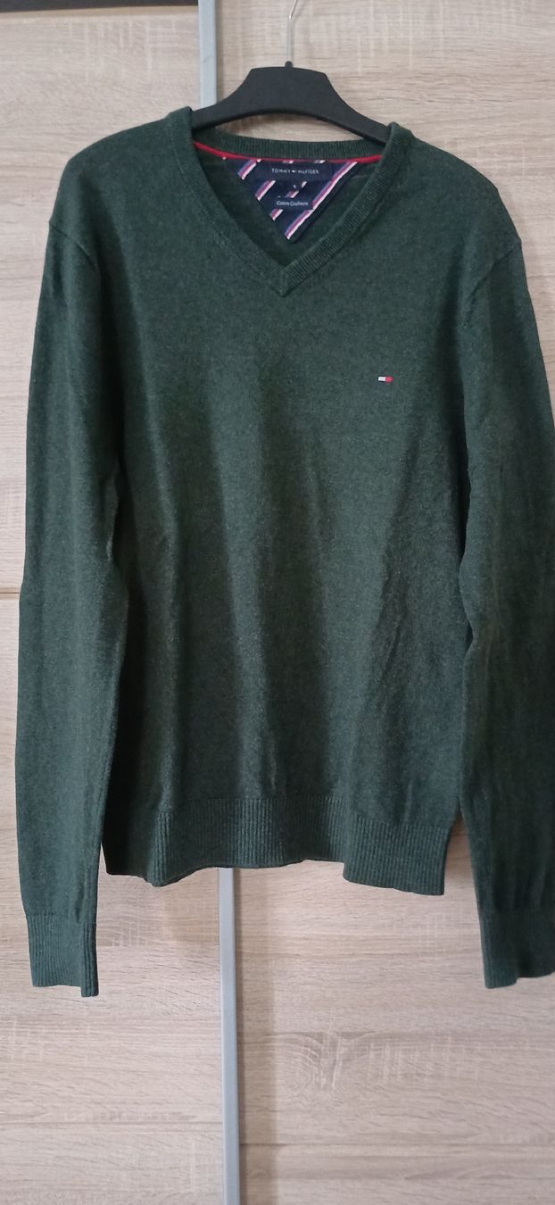Tommy Hilfiger Maglioni & Felpe: Pull cotton vert Tommy Hilfiger- S – Usato da Genève venduto da mar_gm2c