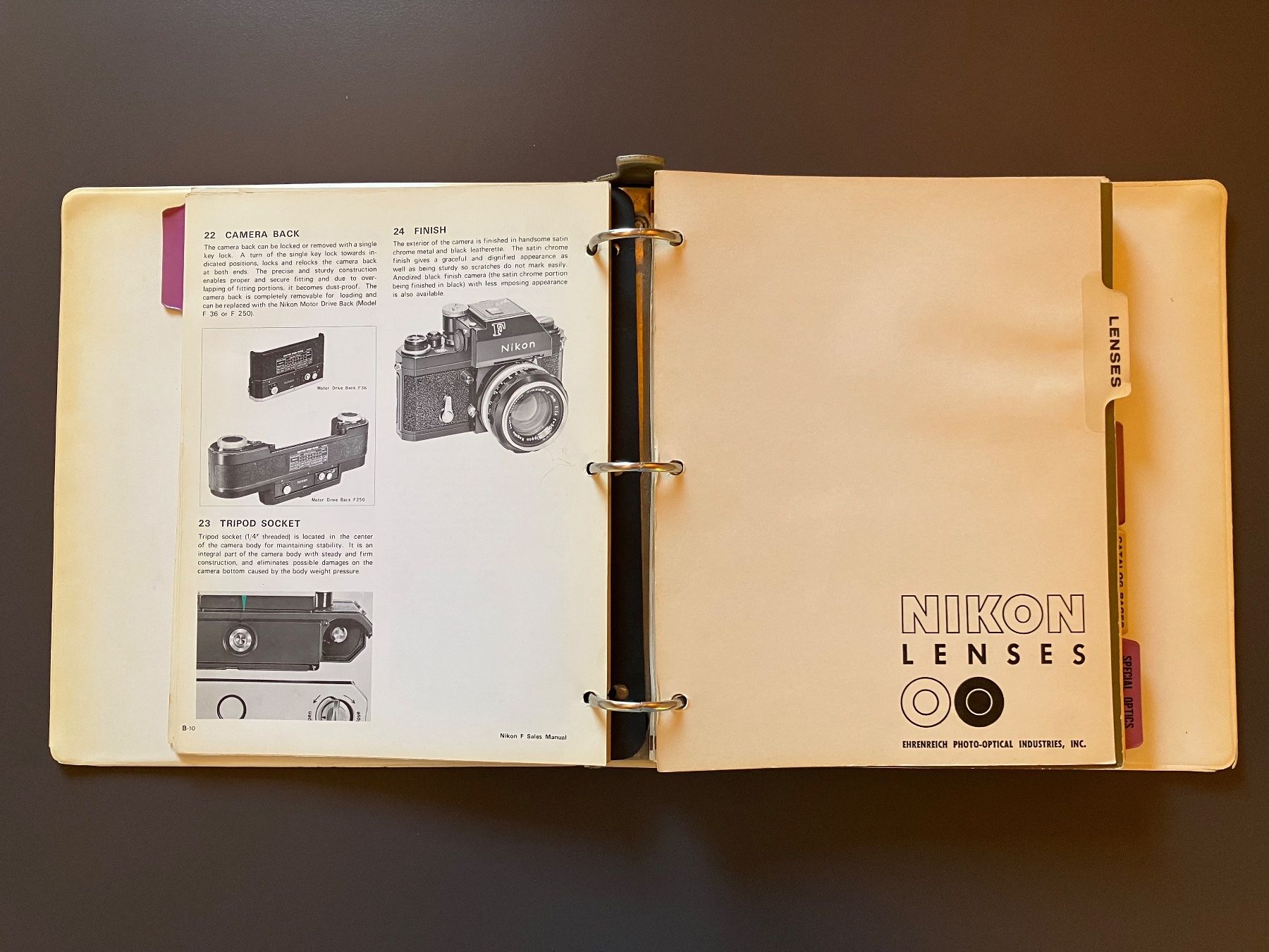 Bücher: 2 original NIKON SalesManual Ordner-1960er und 1970er Jahre – Gebraucht aus Eschlikon TG von mixvit 6