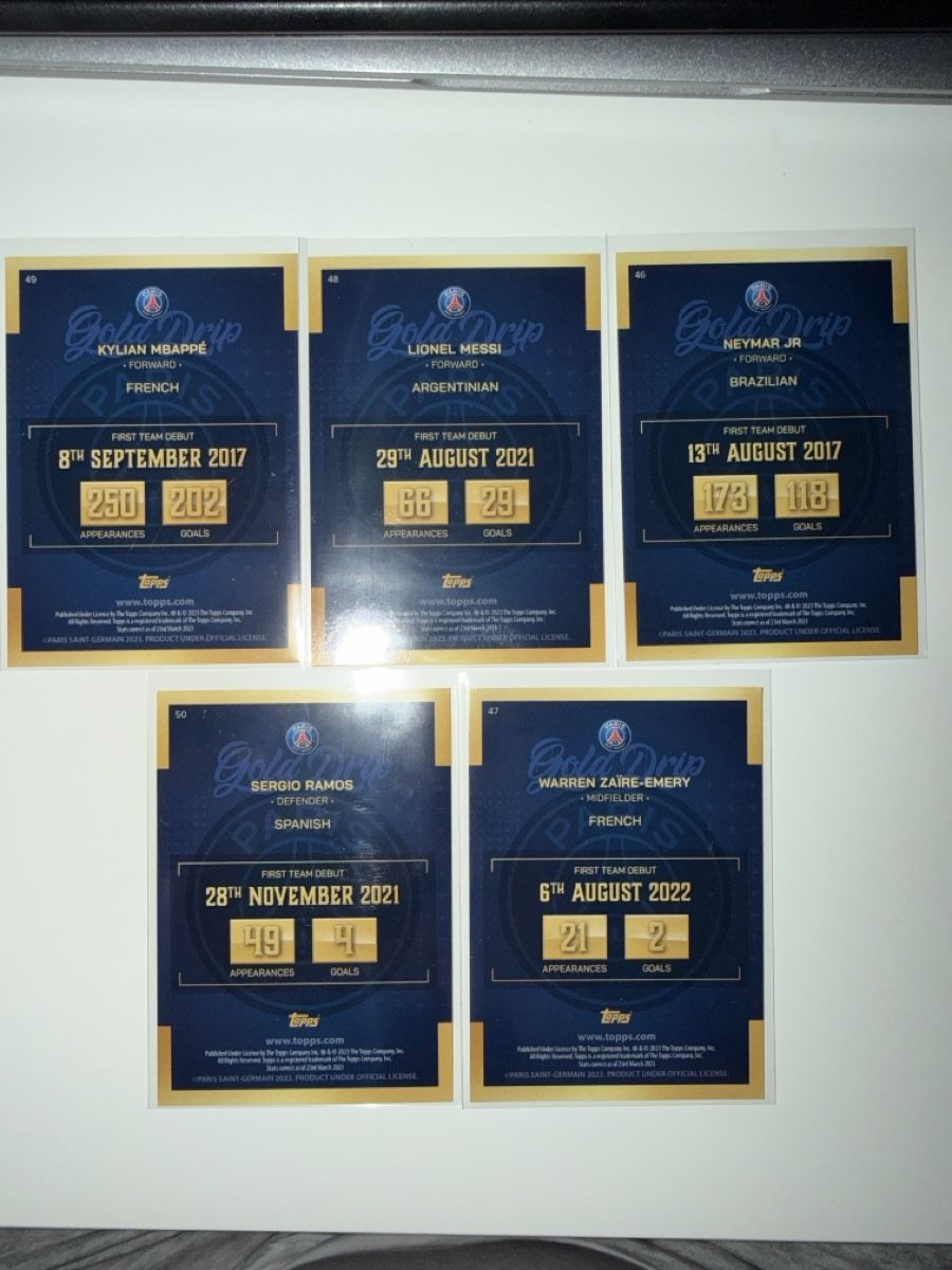 Topps Sammelbilder & Trading cards: Topps - PSG Paris SG GOLD DRIP Bundle Lot – Gebraucht aus Cernier von Kairjo 3