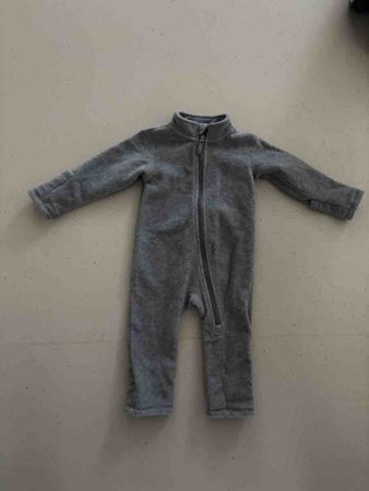 Baby Fleeceoverall grau Reissverschluss neuwertig