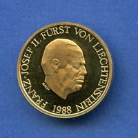 (240) FL 50 Franken 1988 PP Gold in Kapsel