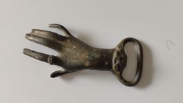 Vintage Flaschenöffner Viktorianisch, Messing (L16)
