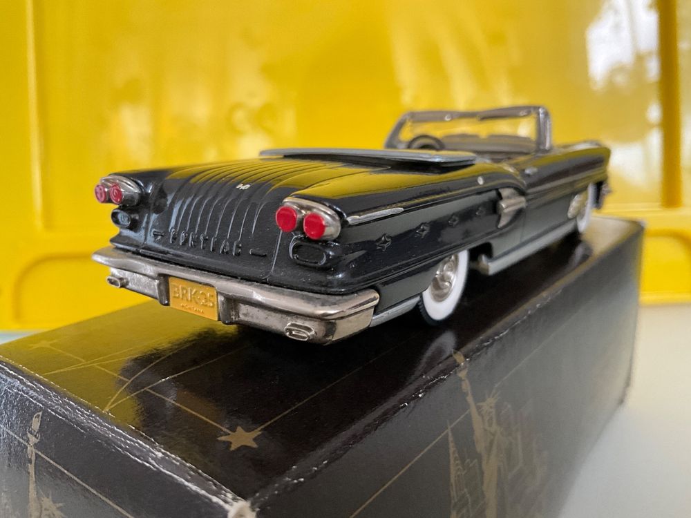 Modèle Réduit Brooklin BRK 25 - Pontiac Bonneville Cabriolet 1958, échelle 1:43, Couleur Noire, état Occasion