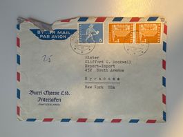 1962 Brief Airmail nach New York