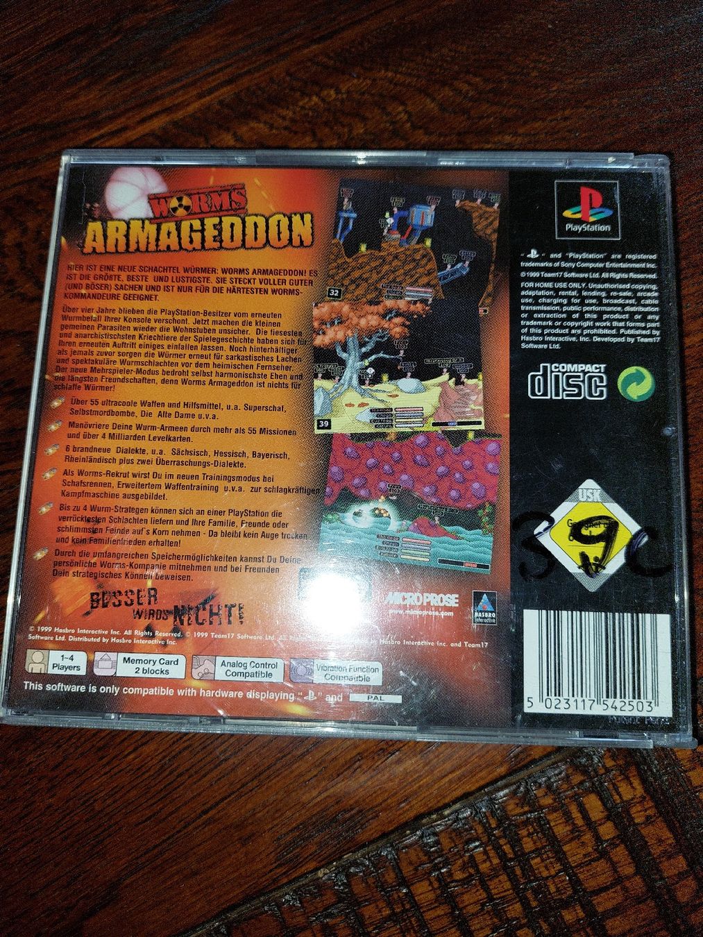 Spiele: Worms Armageddon PlayStation 1 PAL gebraucht – Gebraucht aus Muttenz von bea_mmf9 1