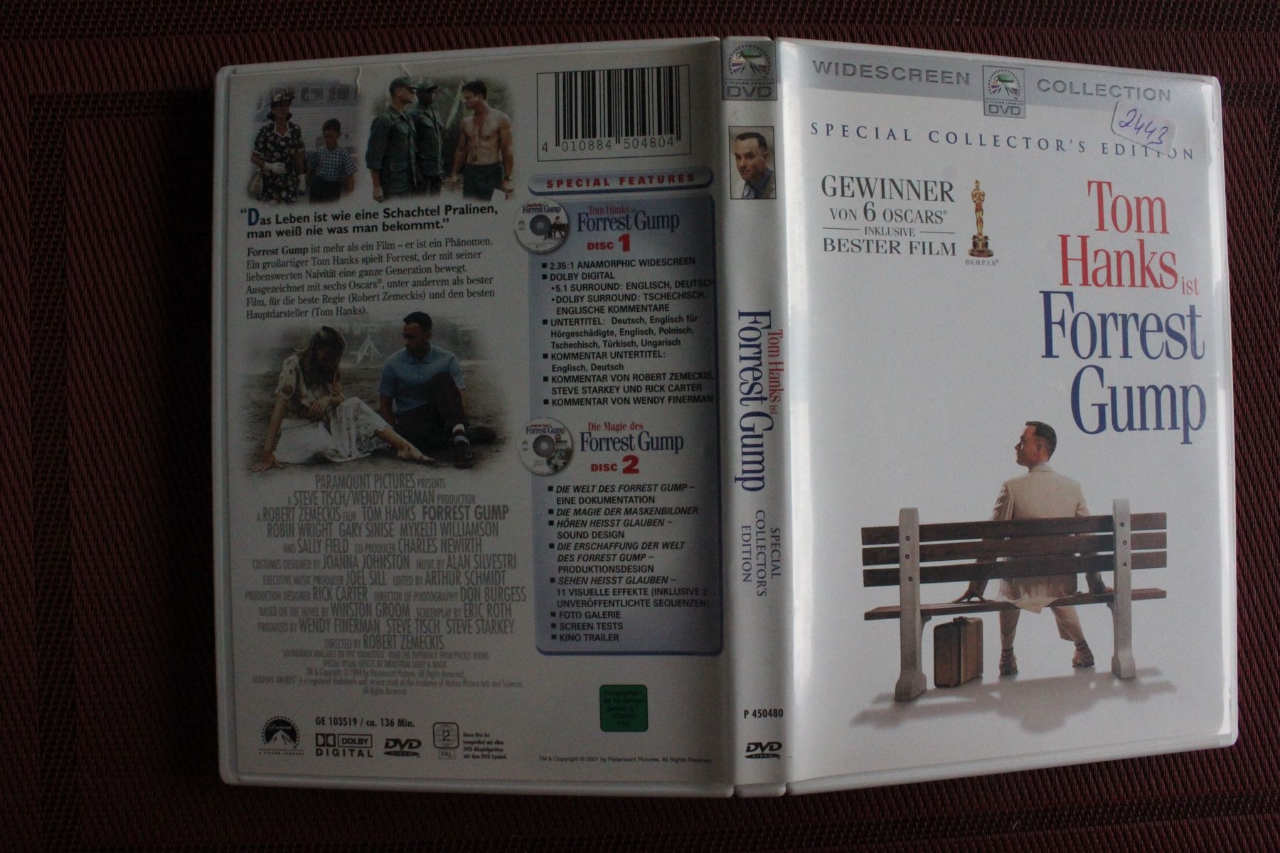 Tutti i DVDs: Forrest Gump ***2 DVDs Set*** - ***Collector's Edition** – Usato da Geroldswil venduto da Schlumpfine1973