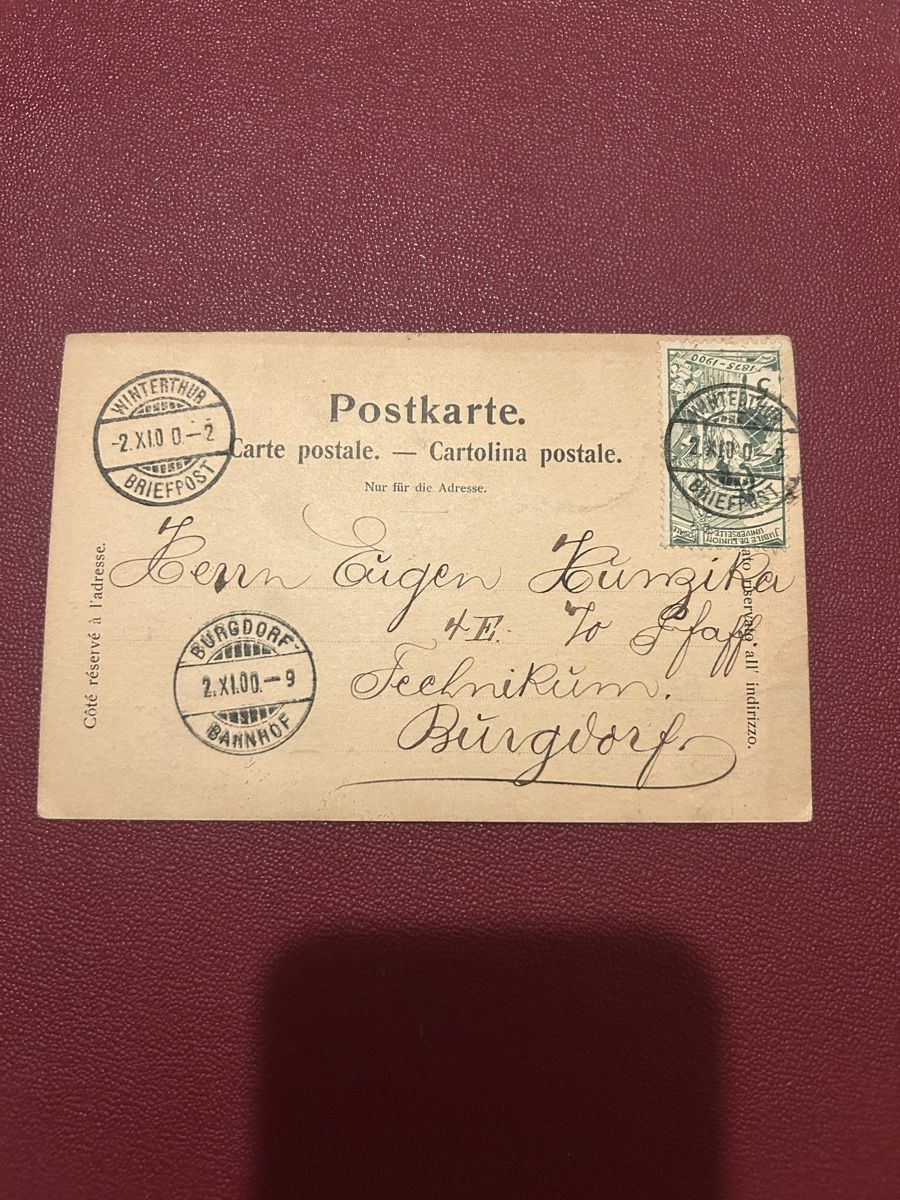 Cartoline postali: Gruss aus Winterthur 1900 – Usato da Breganzona venduto da Milesbo 1