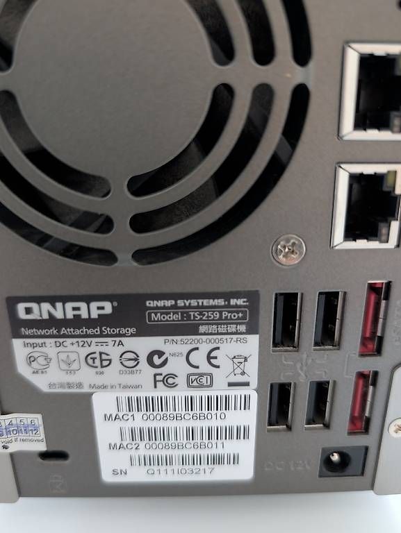 Qnap Server: Qnap TS-259 Pro+ incl 2x HDD 2TB – Usato da Torricella venduto da Grappoli 2