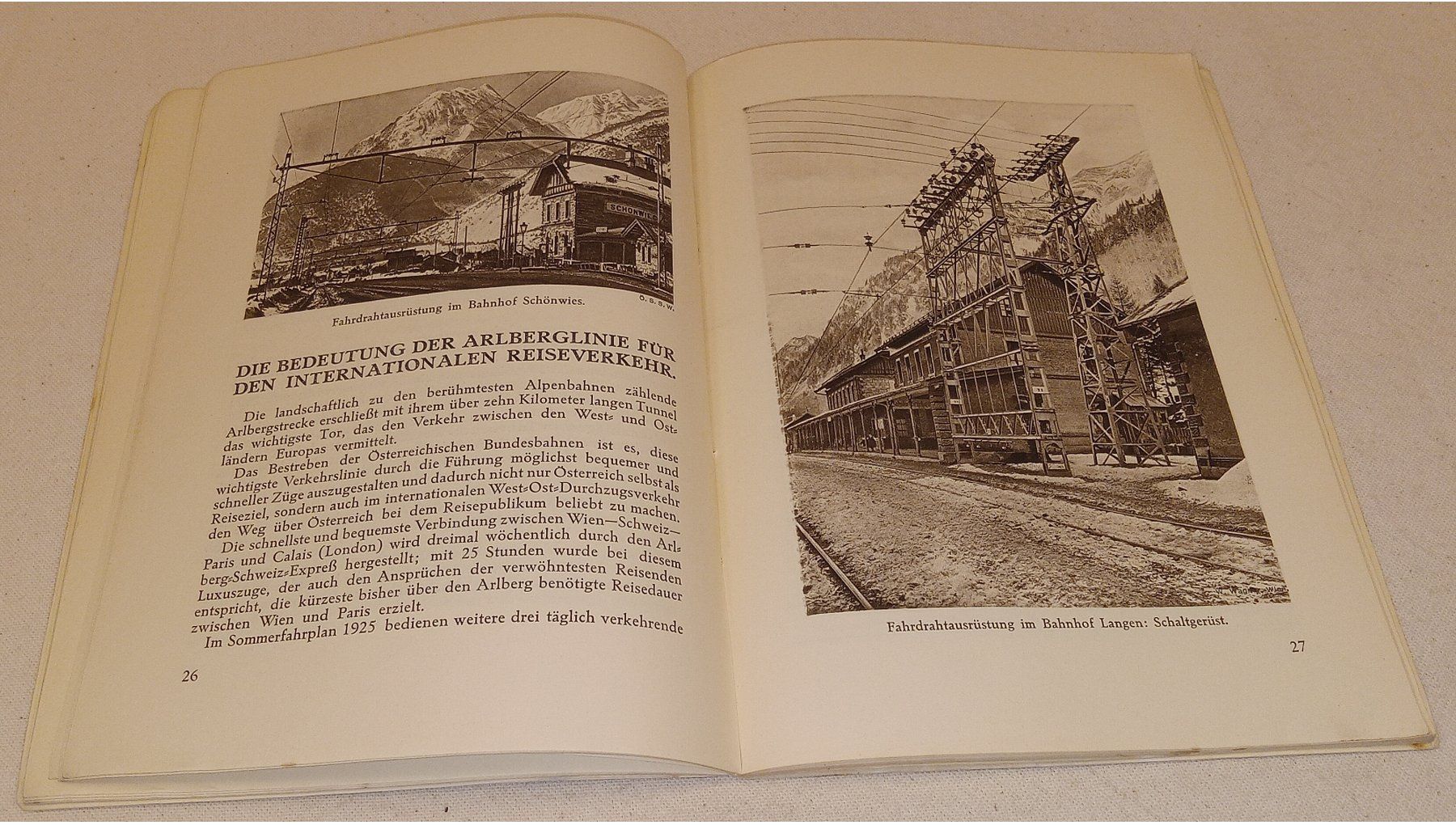 Livres: ERINNERUNGSSCHRIFT 1925 - ELEKTRISCH ÜBER DEN ARLBERG – D'occasion à Hätzingen par memory-lane 3