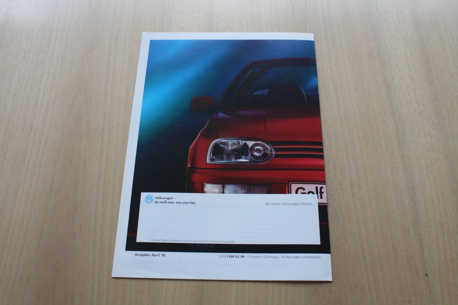 VW Documenti: VW Golf Cabrio " Rolling Stones" Collection Prospekt 4/1995 – Usato da Wikon venduto da erwin400 4