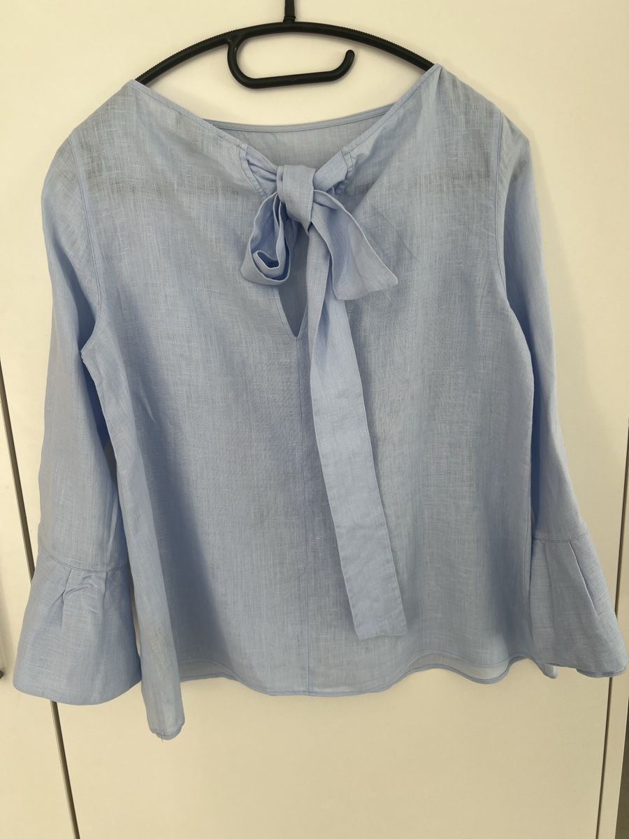 Massimo Dutti Blusen: Bluse Massimo Dutti Leinen hellblau Grösse 36 neuwertig – Neu (gemäss Beschreibung) aus Langenthal von ivet7 3