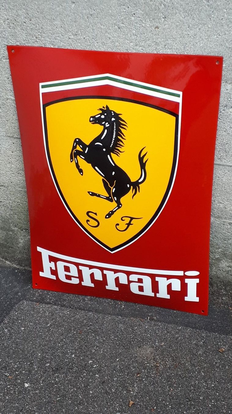 Ecriteaux: Emailschild Ferrari XXL – D'occasion à Zürich par timbuktu03