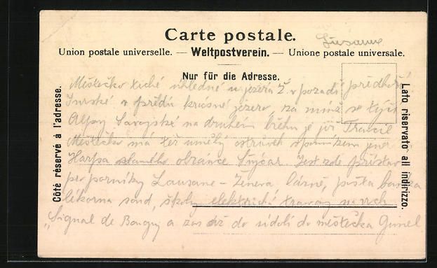 Cartoline postali: AK Rolle, Vue générale, 1900 – Usato da Berlin venduto da bartko-reher 1