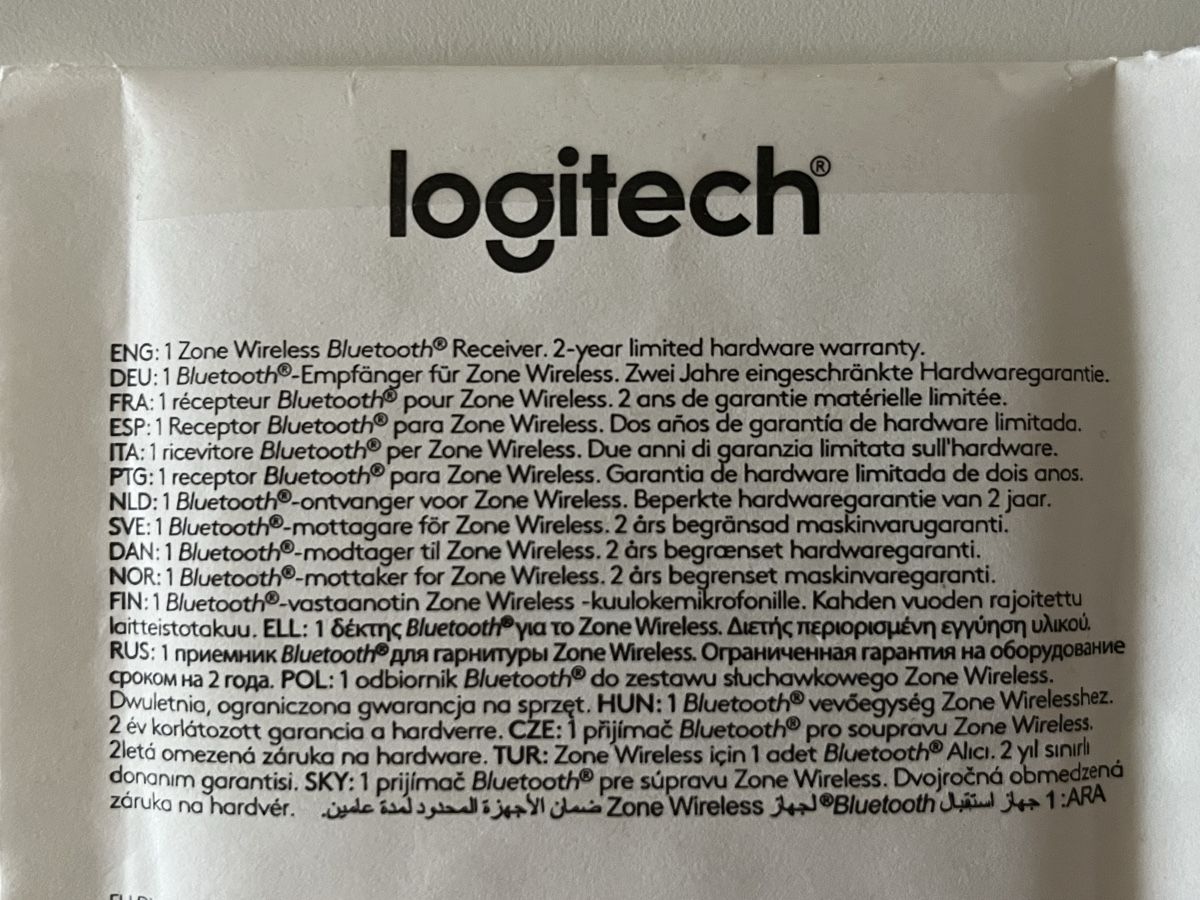 Logitech Unità & Adattatore: Logitech Zone Wireless Bluetooth Dongle – Nuovo (secondo la descrizione) da Frauenfeld venduto da heyLani 3