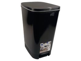 KIS Schwarzer Pedaleimer (25L)