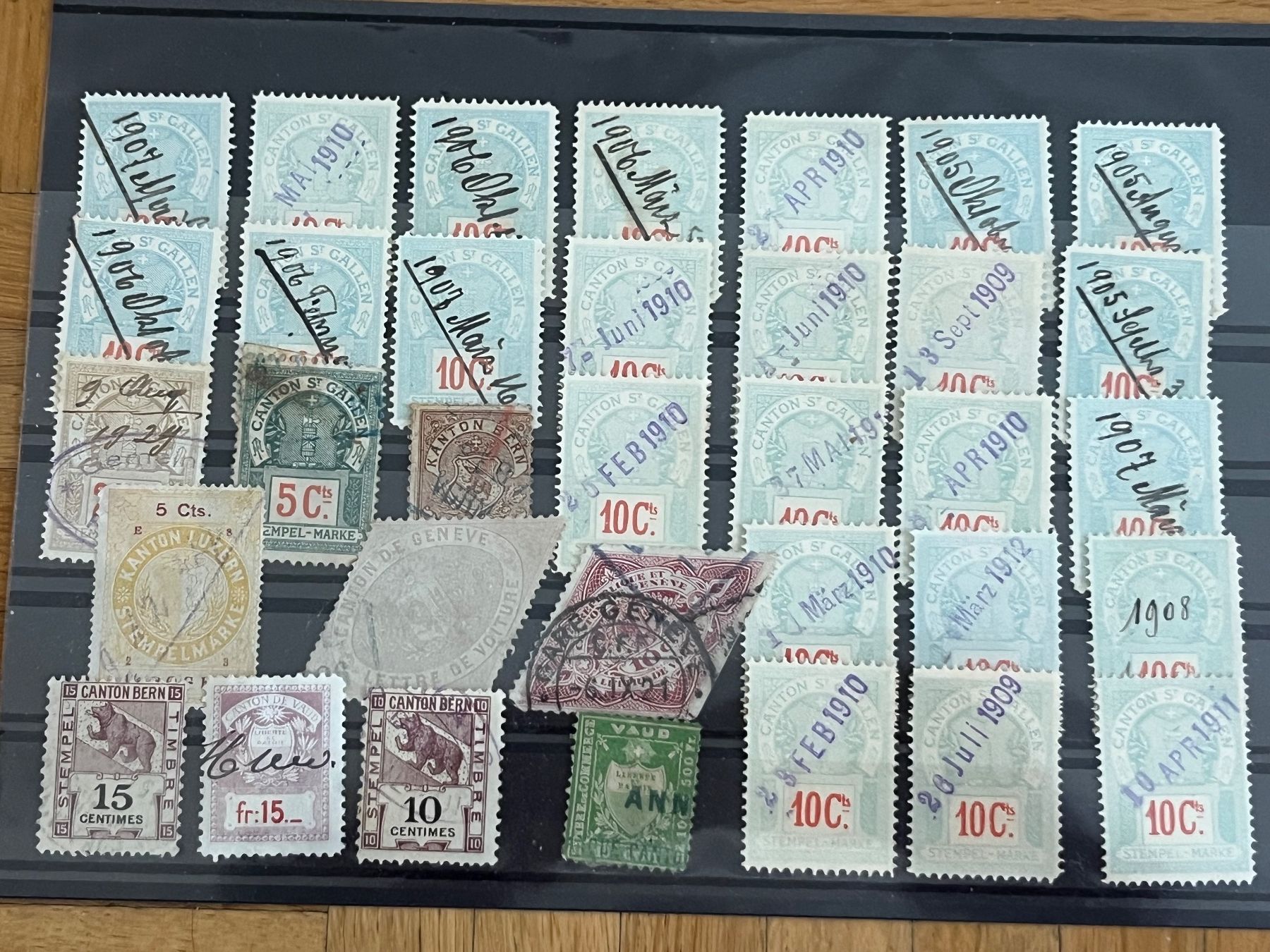 Tutti i francobolli: Diverse schöne Verrechnungs-, Telegrafenmarken – Usato da Romanshorn venduto da luxcollect 1