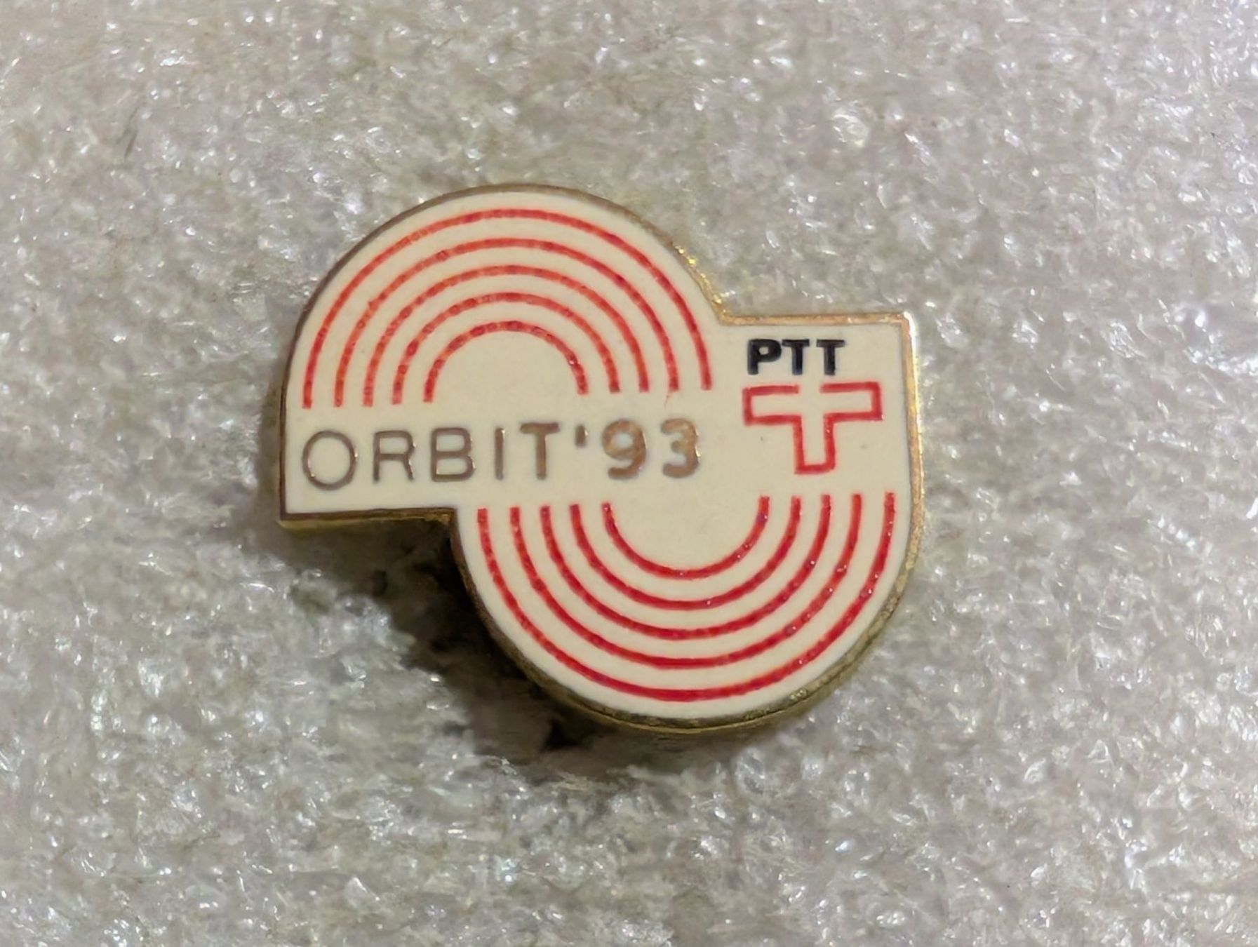 Placchette & Badge: Ansteckpin 151: PTT Orbit – Usato da Oppligen venduto da Pin-Fall-Shop