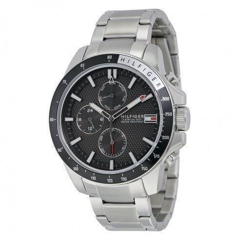 Tommy Hilfiger Orologi: TOMMY HILFIGER ORIGINALE - JACE BLACK DIAL MEN'S - NEW !!!!! – Nuovo e nell'imballaggio originale da Epalinges venduto da dream-watch 5