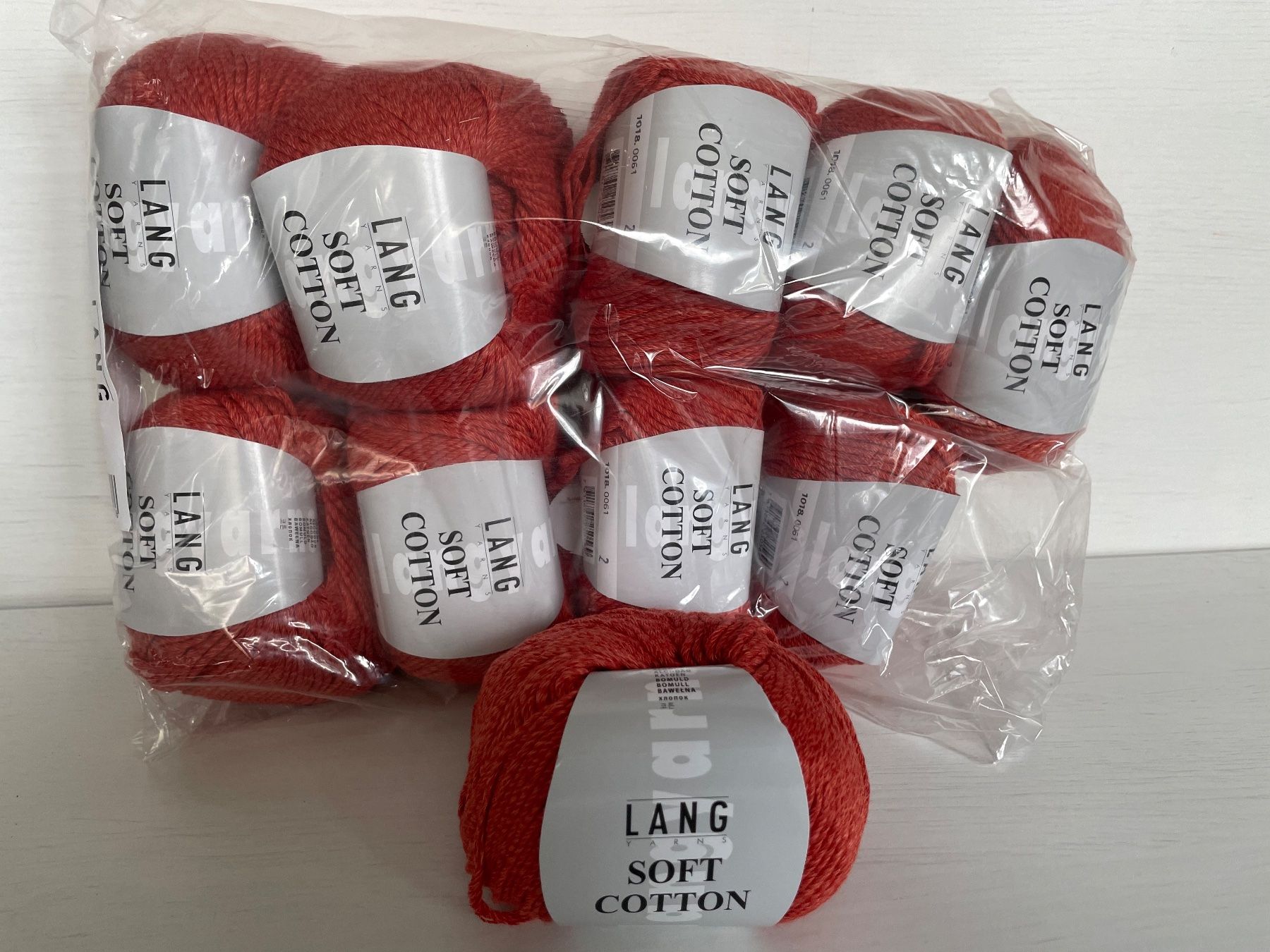 Lana: 10 Knäuel Lang Soft Cotton – Nuovo e nell'imballaggio originale da Büsserach venduto da bor_s88m 2