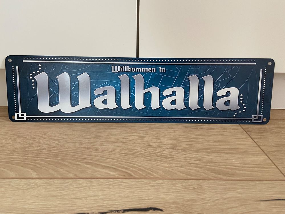 WALHALLA METALL SCHILD / SCHILD NEU! 40 x 10 cm | Acheter sur Ricardo