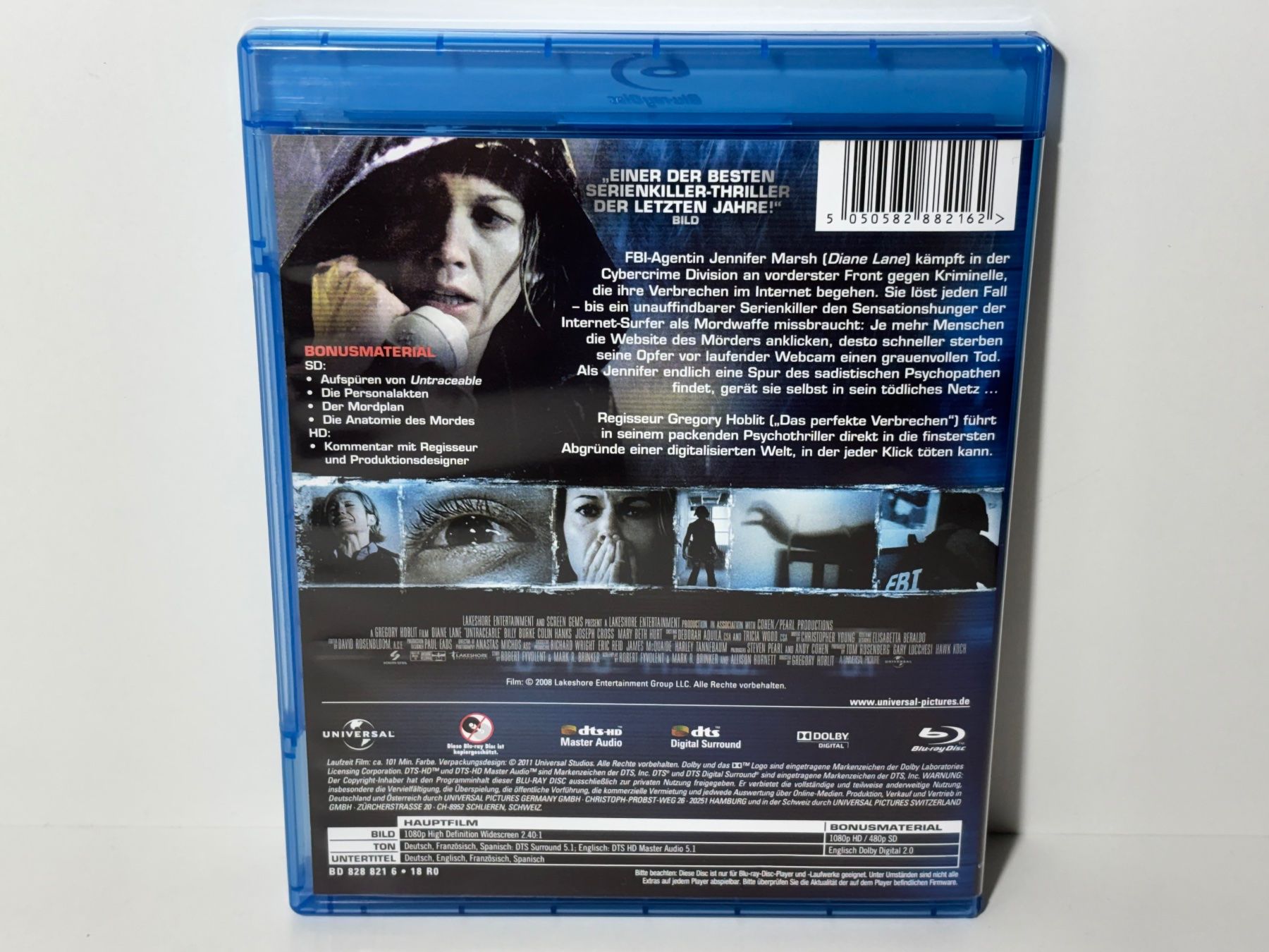 Tous les DVDs: Untraceable Blu Ray – D'occasion à Wilderswil par Sstriker 1